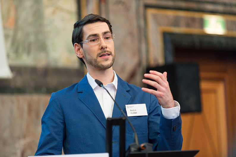 André Huber, einer der Preisträger in diesem Jahr, ging in seinem Referat der Frage nach, was gute Lehre ausmacht.