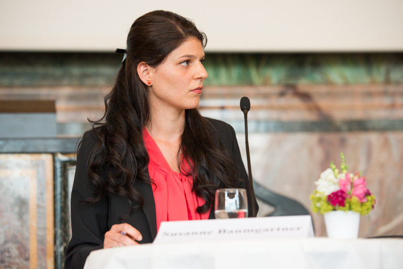 Susanne Baumgartner, Doktorandin am Deutschen Seminar, machte sich für eine gezielte Selektion stark: «Es braucht bewusste und informierte Entscheide über die Selektion: Je früher, desto besser», sagte sie.