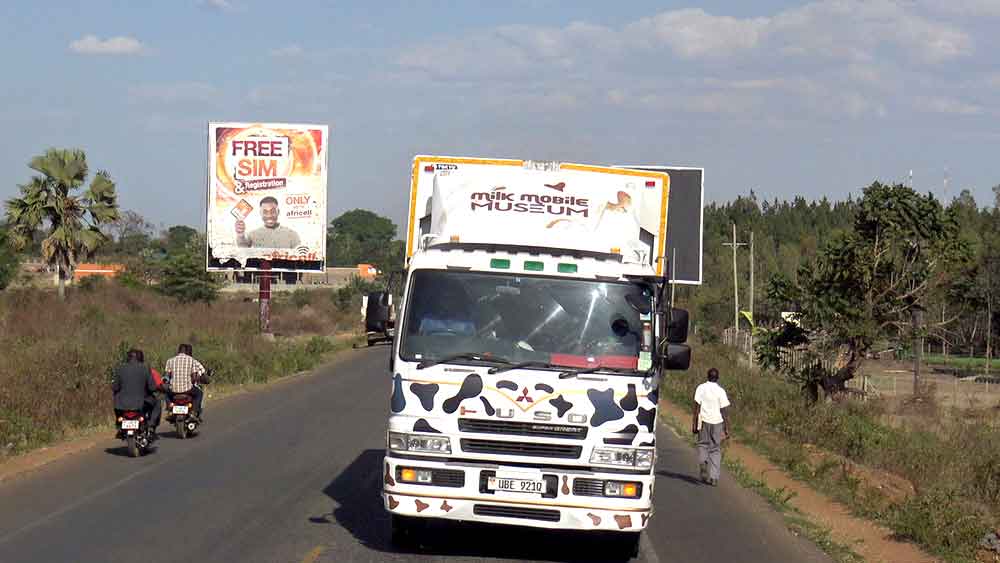 The Milk Museum on its way to remote Ugandan villages and small towns