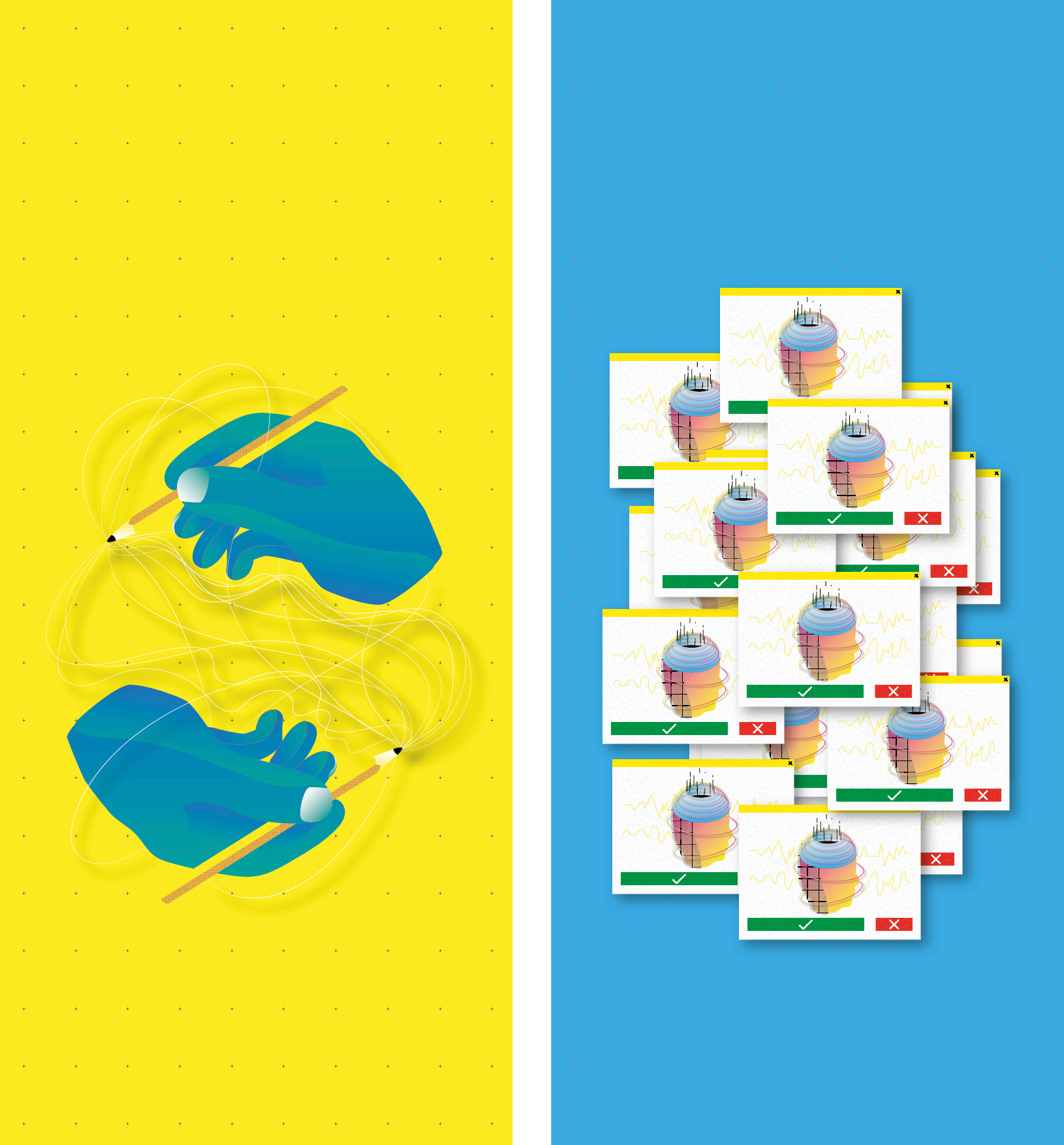 MS-REGISTER (links): Das MS-Register hat zum Ziel, die Verbreitung von Multipler Sklerose und die Lebenssituation von Betroffenen in der Schweiz zu dokumentieren. Je mehr Betroffene sich beteiligen, desto nützlicher und aussagekräftiger ist das Register. MIDATA (rechts): Persönliche Gesundheitsdaten werden durch MIDATA-Genossenschaften gespeichert, hier können Bürgerinnen und Bürger mitwirken.