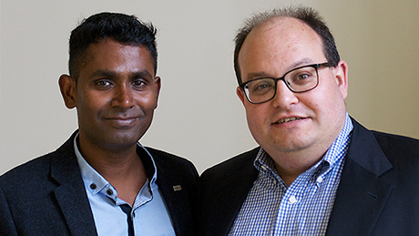 Lawrence Rajendran und Ivan Oransky